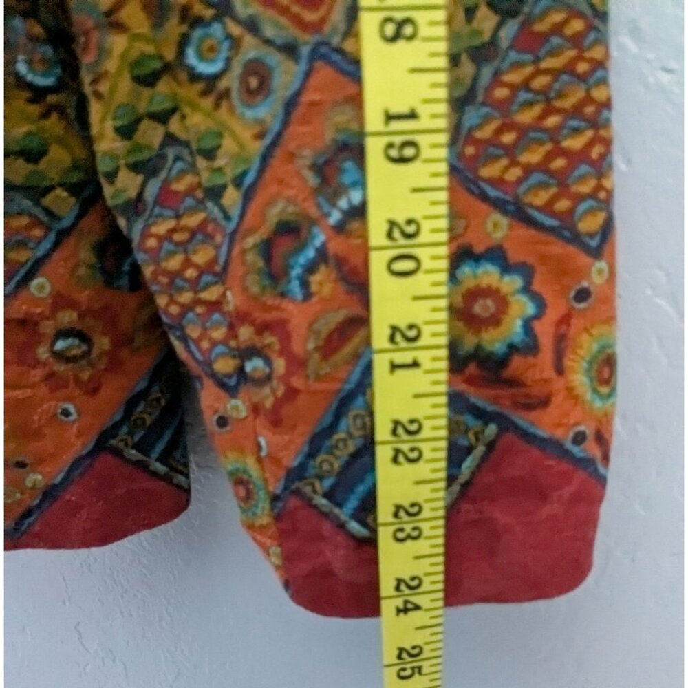 Coldwater Creek Womens Multicolor Geometric Pattern Blazer Jacket W18 Southwest - Picture 16 of 16